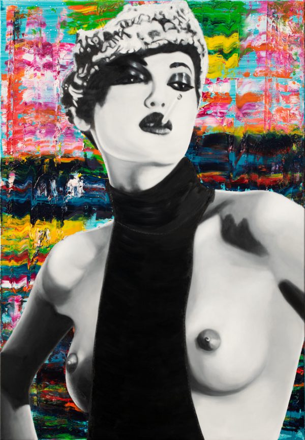 "Nude" | Barbara Mietz Steinmann | Ölfarbe auf Leinwand | 90 x 130 cm | Unikat im Schattenfugenrahmen