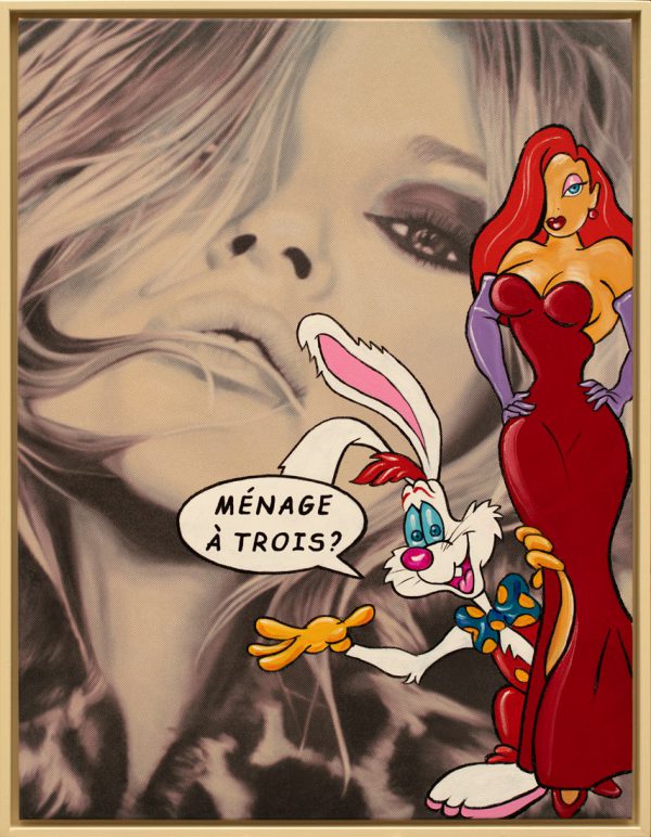 "Kate Moss" | Roger & Jessica Rabbit | Barbara Mietz Steinmann | Mixed Media auf Leinwand | 130 x 100 cm | Unikat