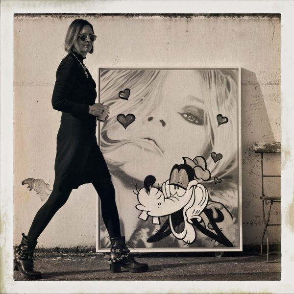 "Kate Moss" | Goofy | Barbara Mietz Steinmann | Mixed Media auf Leinwand | 130 x 100 cm | Unikat